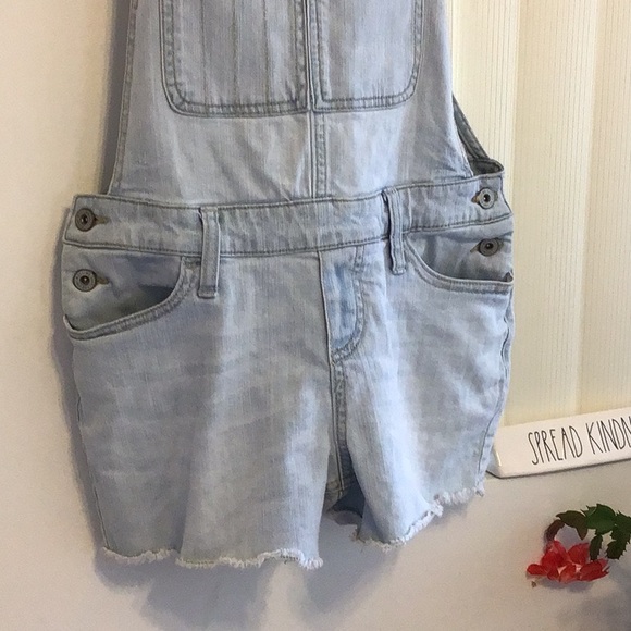 JAN HOST PICK ‘Mossimo’ Faded Blue Denim Short Overalls - Picture 3 of 7